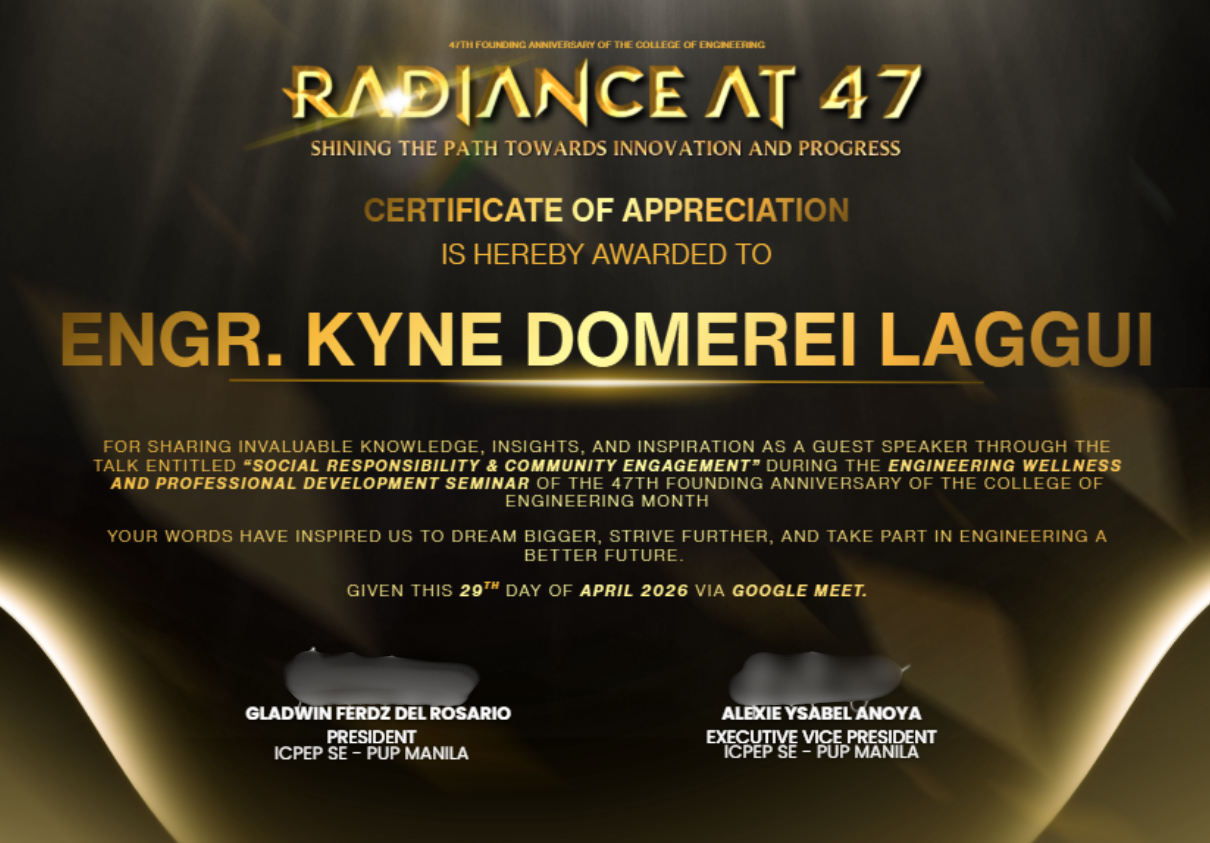 Social Responsibility & Community Engagement certificate